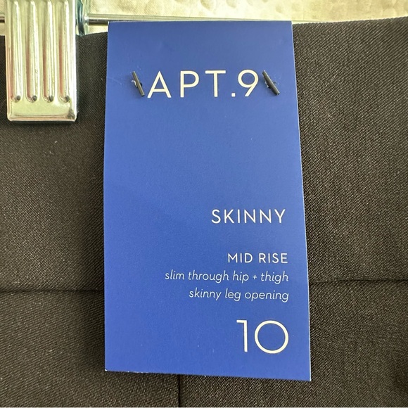 Apt. 9 Brynn Women’s Black Trouser Work Pants Size: 10 NWT - Picture 3 of 8